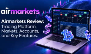 Airmarkets Review 2026 showing the CFD trading platform, global markets, trading accounts and key online trading features