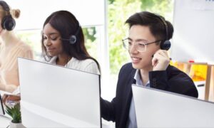 High call volumes and pressure to hit strict metrics with little recovery time between calls