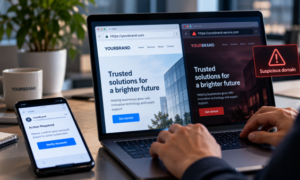 AI-generated websites increase online impersonation risks, making domain names and digital identity more important