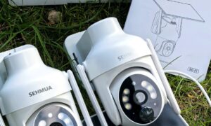 SEHMUA 2K wireless solar security cameras for outdoor home surveillance