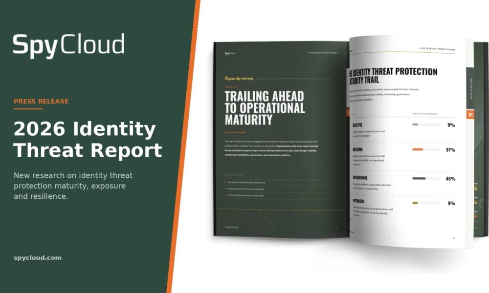 SpyCloud 2026 Identity Threat Report covering identity security risks and cybersecurity trends
