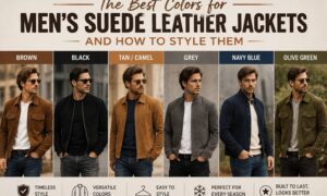 The Best Colors for Men's Suede Leather Jackets and How to Style Them