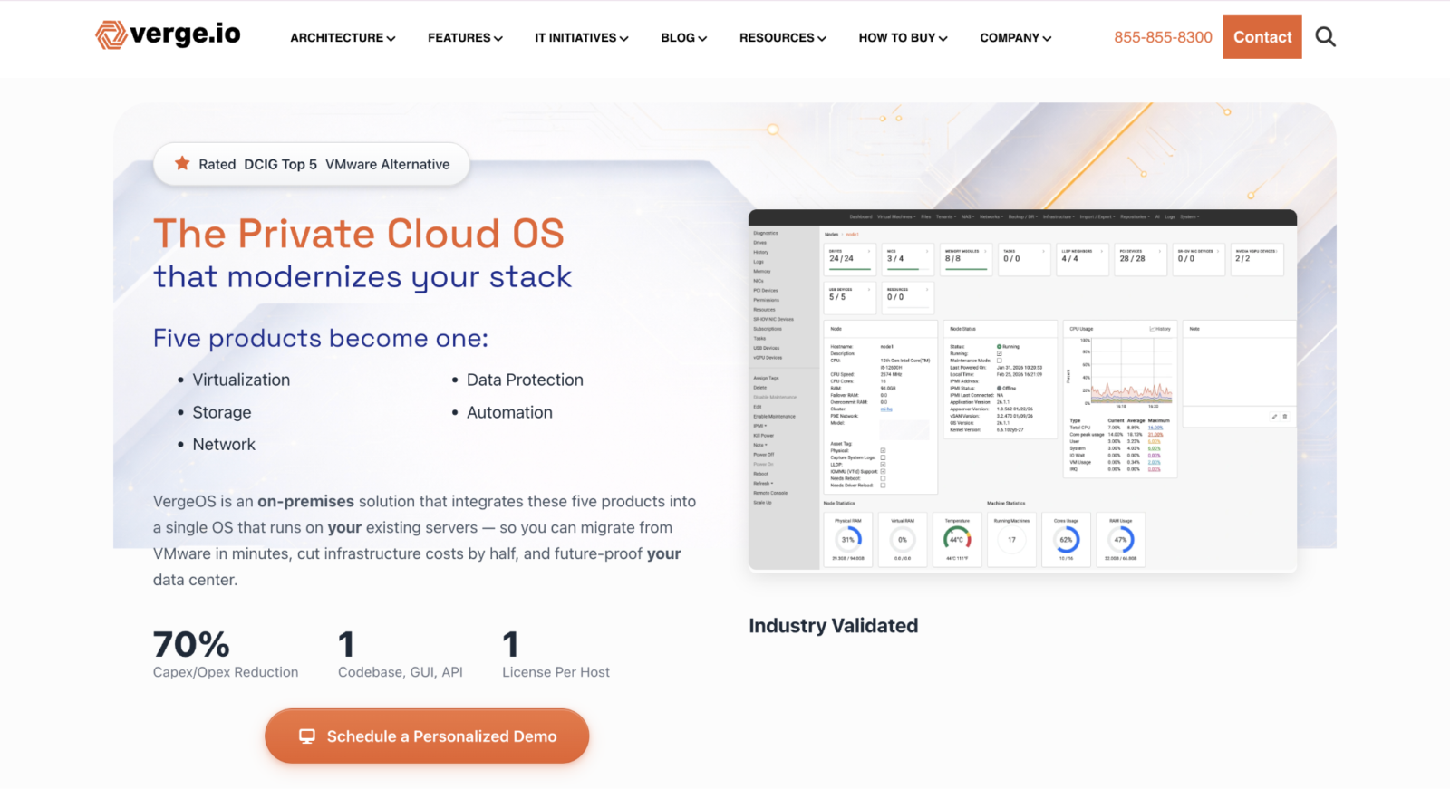 VergeIO - Best for Enterprise Private Cloud Infrastructure Modernization and VMware Replacement