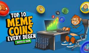 Apeing presale ranking alongside Dogecoin, Shiba Inu, and other top meme coins to buy