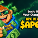 Top crypto coins spotlight featuring Apeing's Stage 5 presale, Solana's Raydium ATH, and TRON's transfer milestone