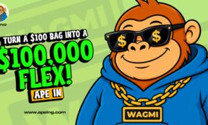 Shiba Inu price prediction chart alongside Apeing Banana Drop presale launch
