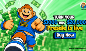 Apeing presale Stage 4 pricing compared with BNB Coin and Litecoin market performance
