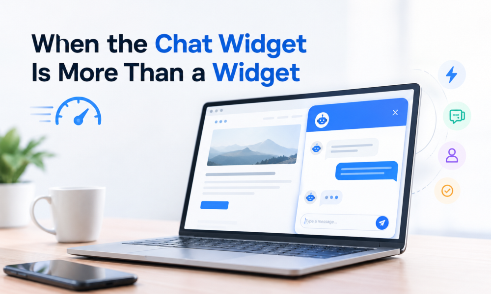 When the Chat Widget Is More Than a Widget: Designing Fast Website Conversations
