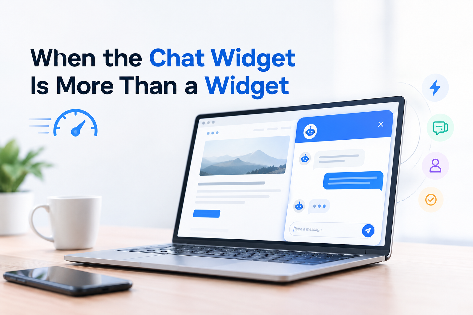 When the Chat Widget Is More Than a Widget: Designing Fast Website Conversations