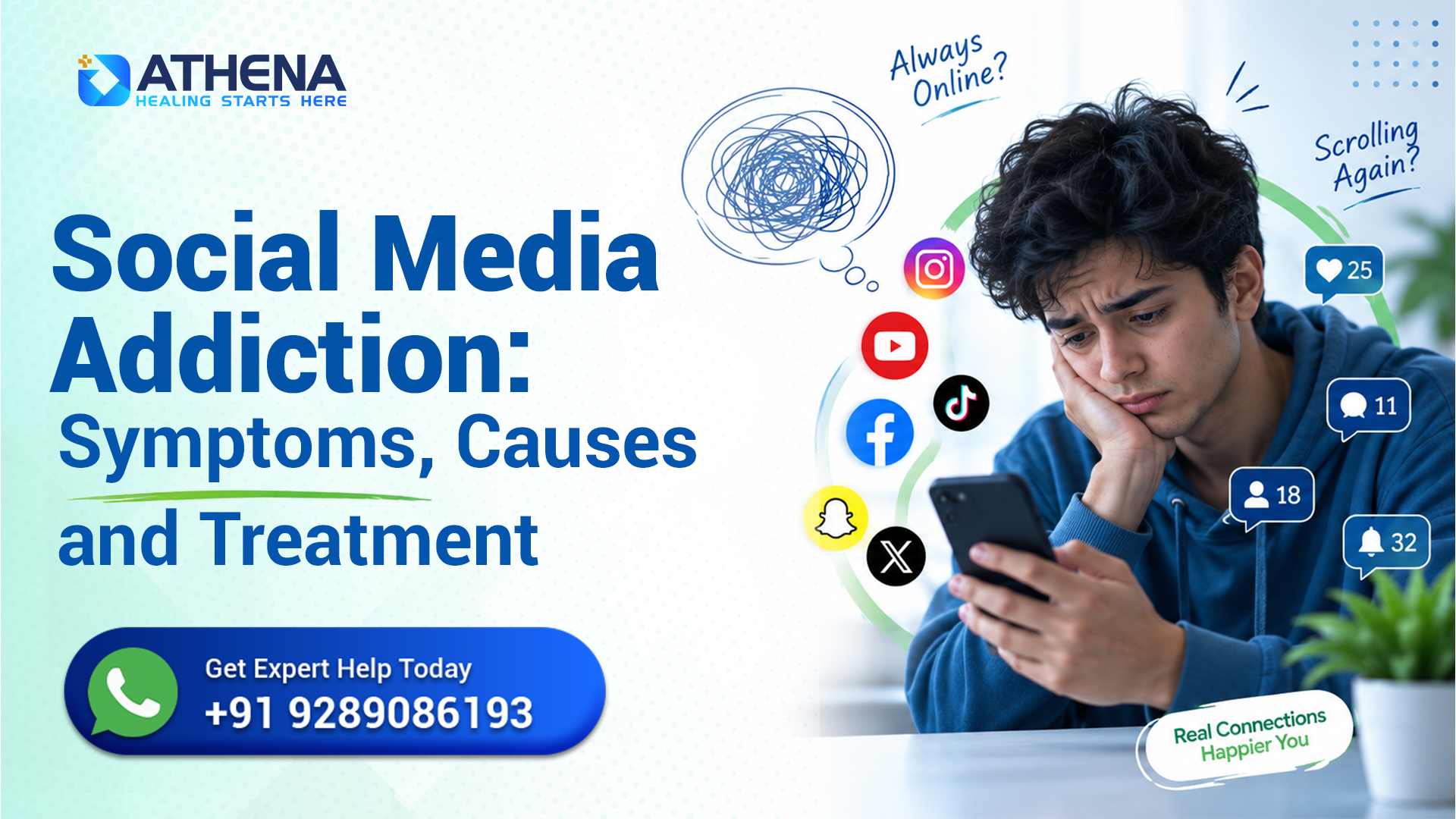 Social Media Addiction: Symptoms, Causes and Treatment