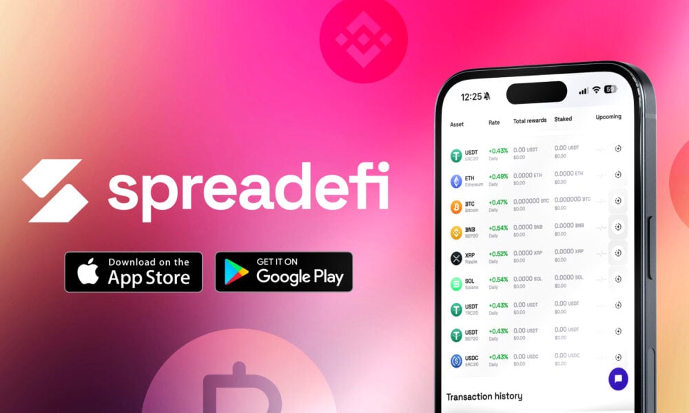 Spreadefi releases mobile app for iOS and Android