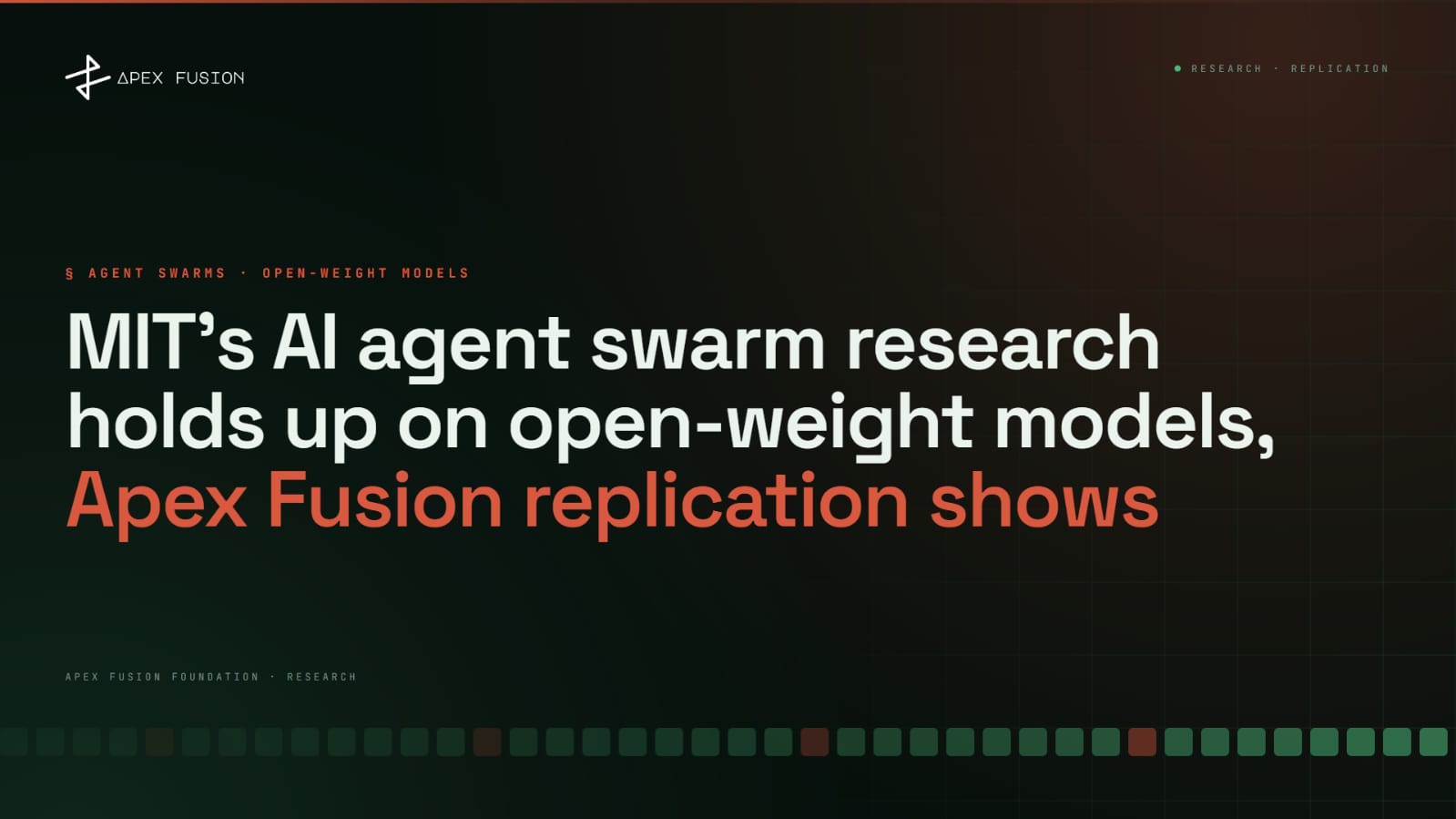 MIT SwarmWorld Findings Replicated on Four GPUs Using an Open-Weight AI Model