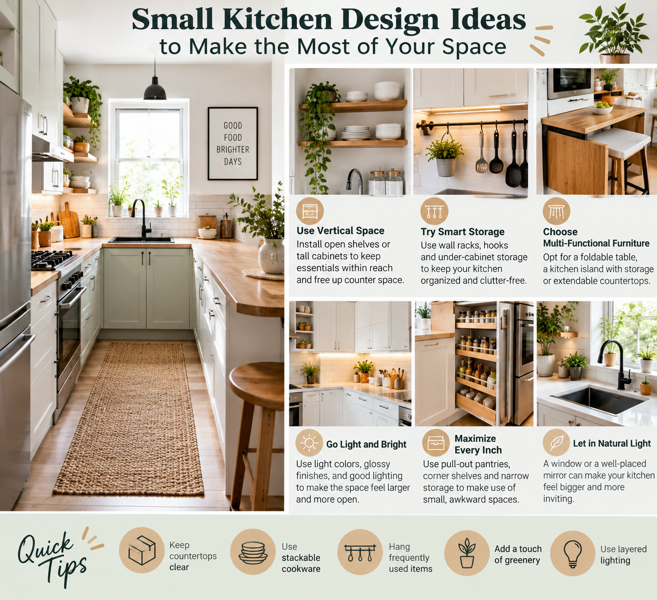 Small Kitchen Design Ideas to Make the Most of Your Space