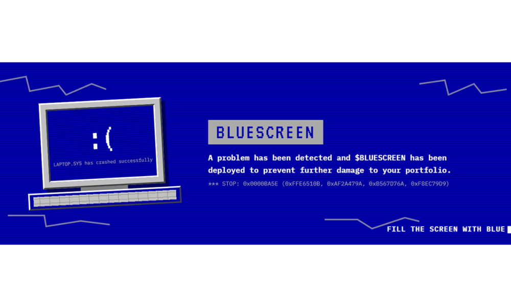 From Microsoft’s Blue Screen to Crypto: How $BLUESCREEN Is Building a Distinctive Memecoin on Base