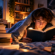 Cozy Midnight Reading Under the Blanket