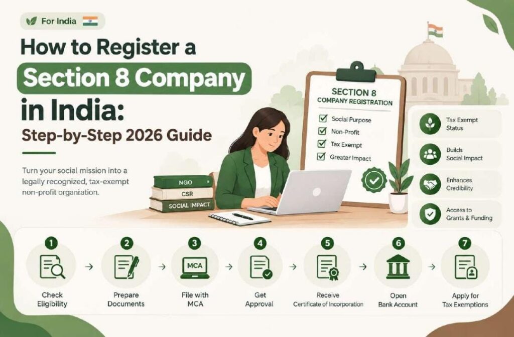How to Register a Section 8 Company in India: Step-by-Step 2026 Guide | NGOexperts