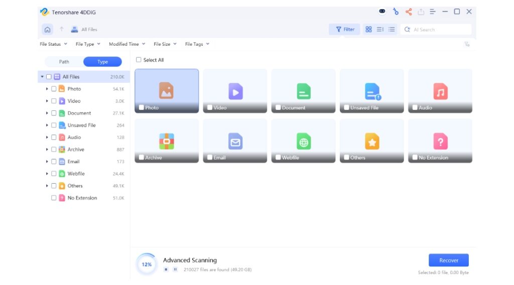 Save selected files:
