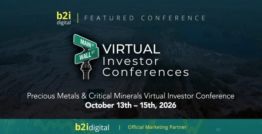 Gold, Silver, Copper and Critical Minerals Companies Present Online at the Precious Metals & Critical Minerals Virtual Investor Conference, October 13 to 15