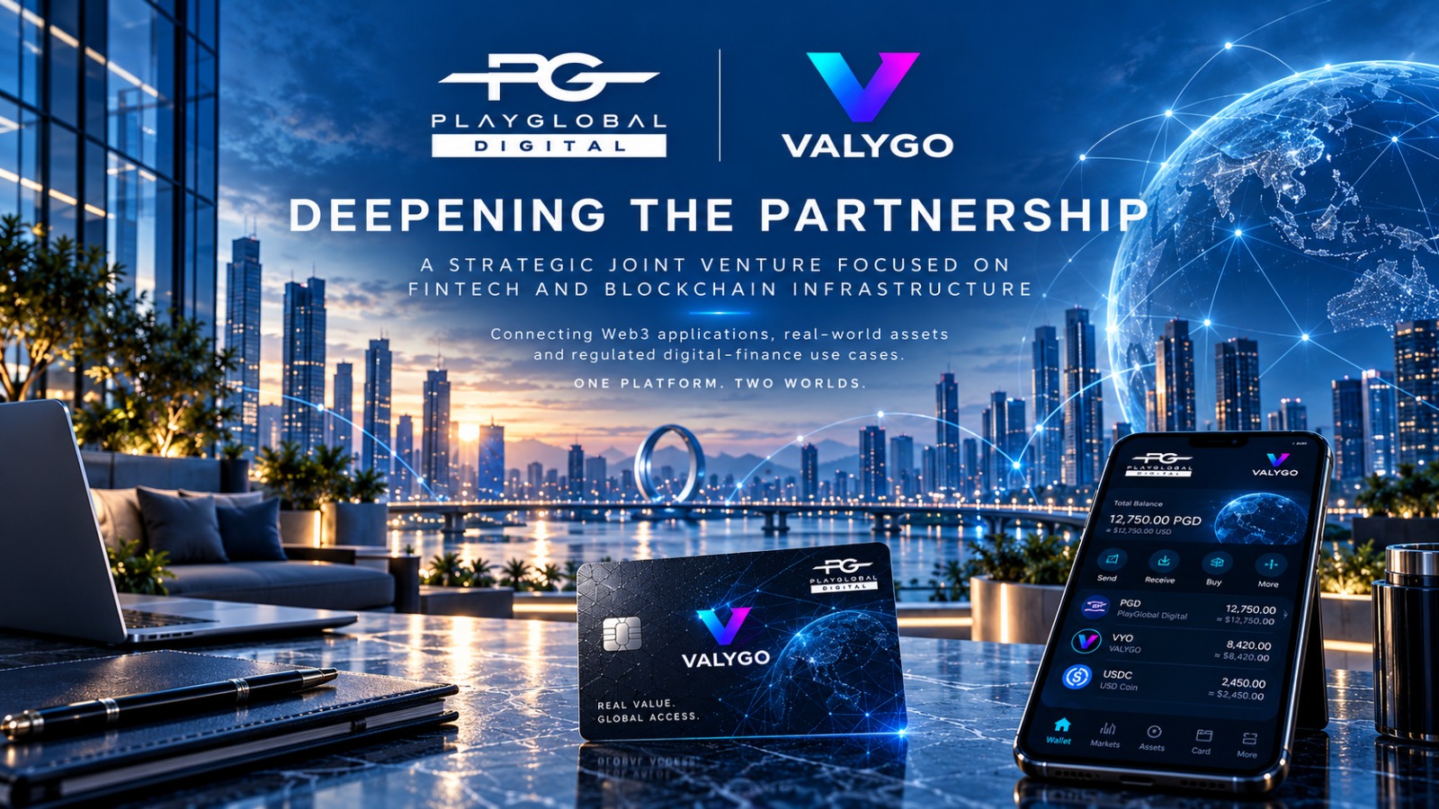 PLAYGLOBAL Digital and VALYGO Labs Deepen Partnership Through Joint Venture Focused on Fintech and Blockchain Infrastructure