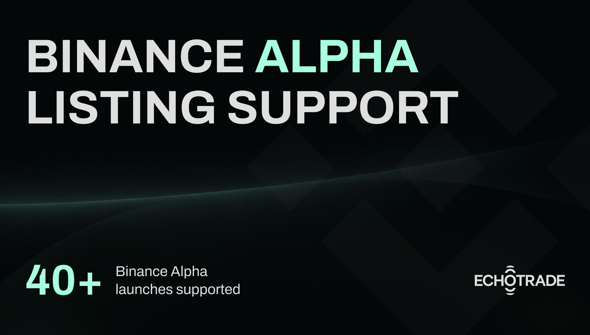 EchoTrade Launches Binance Alpha Listing Support for Token Projects