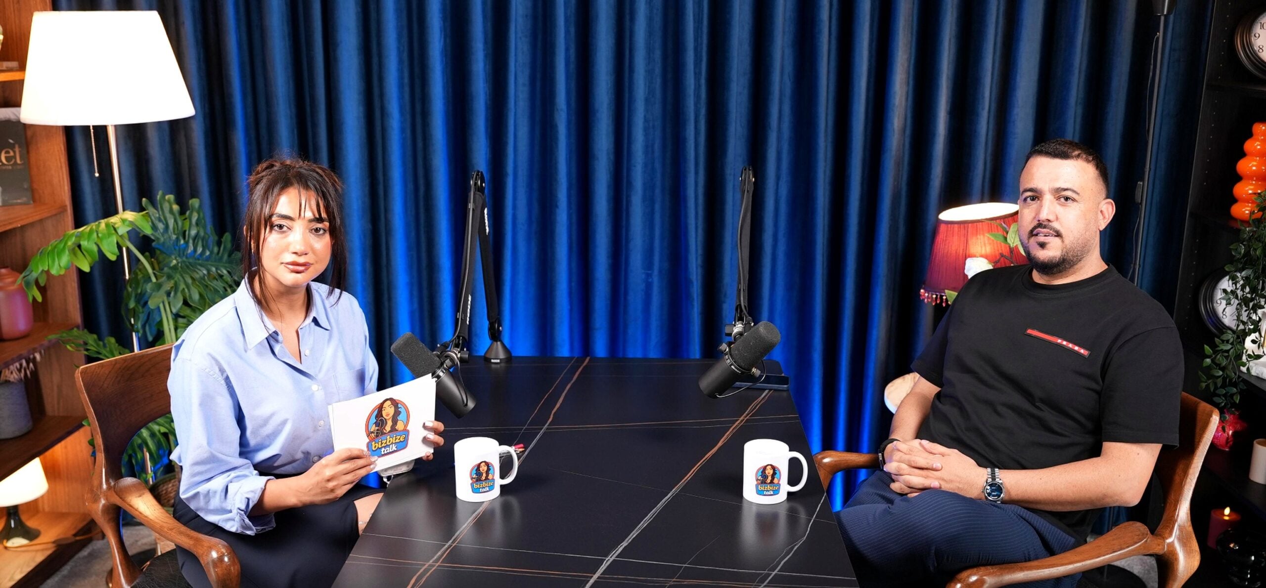 Bizbizetalk host Ebru Erturk podcast interview Dubai two chairs