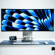 Mobile Pixels Prisma 40-inch curved 5K2K display with KVM, USB-C, storage and wireless charging for workstations