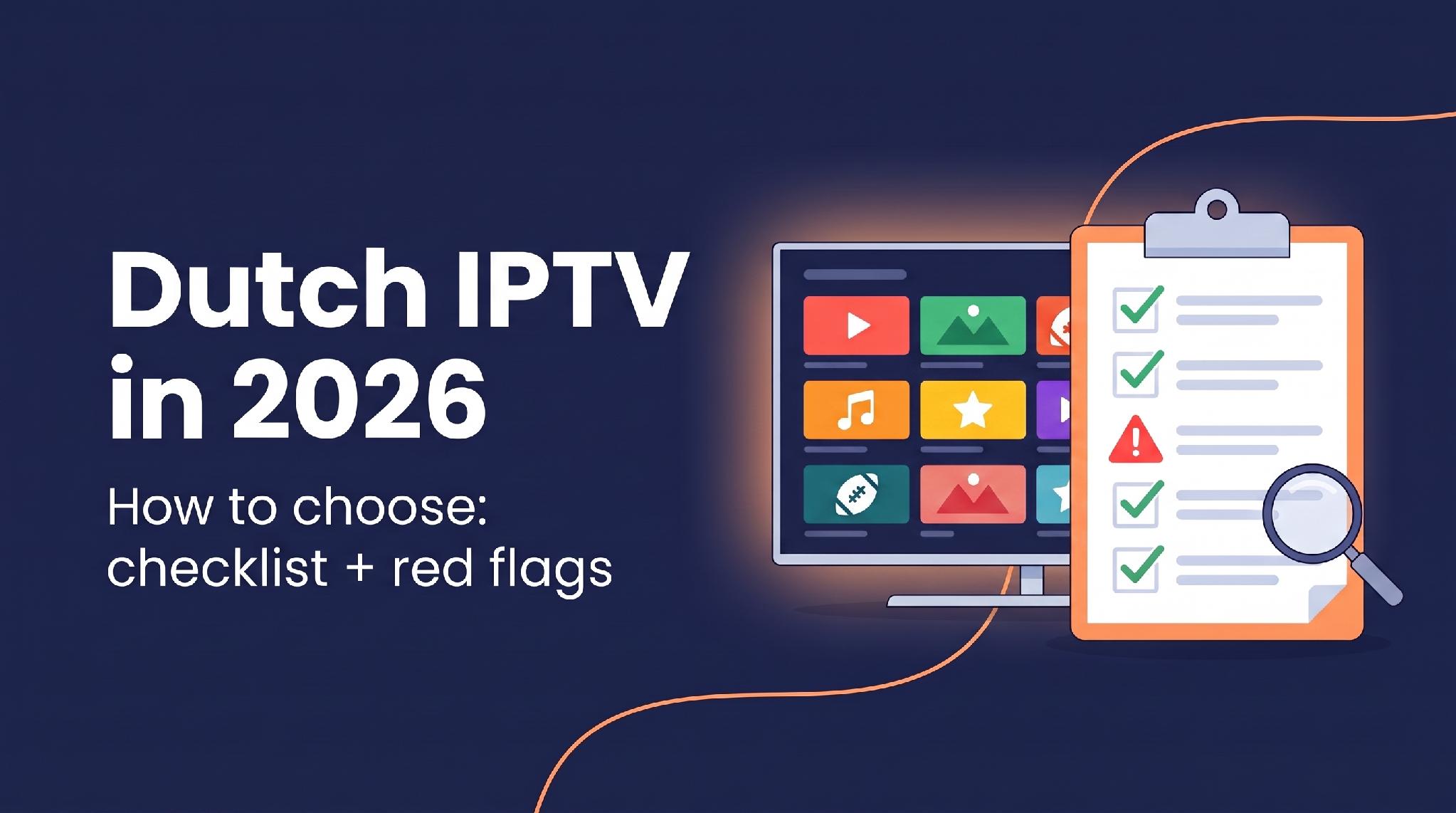 Dutch IPTV in 2026 — how to choose: checklist and red flags