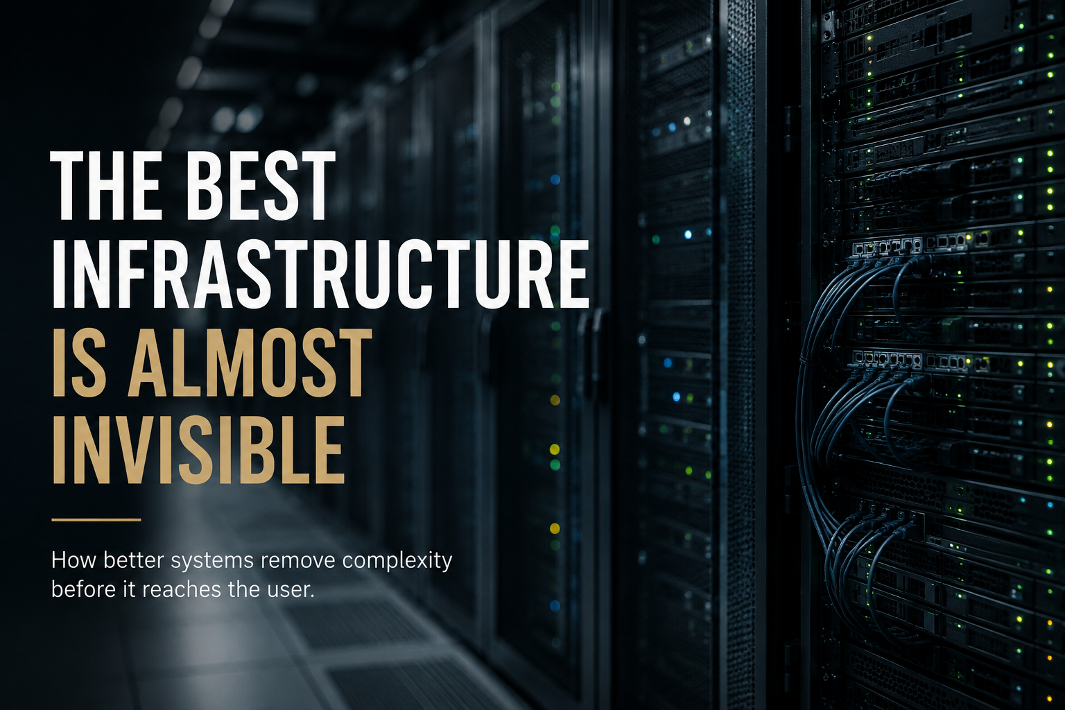 The Best Infrastructure Solves Problems Before They Reach the User