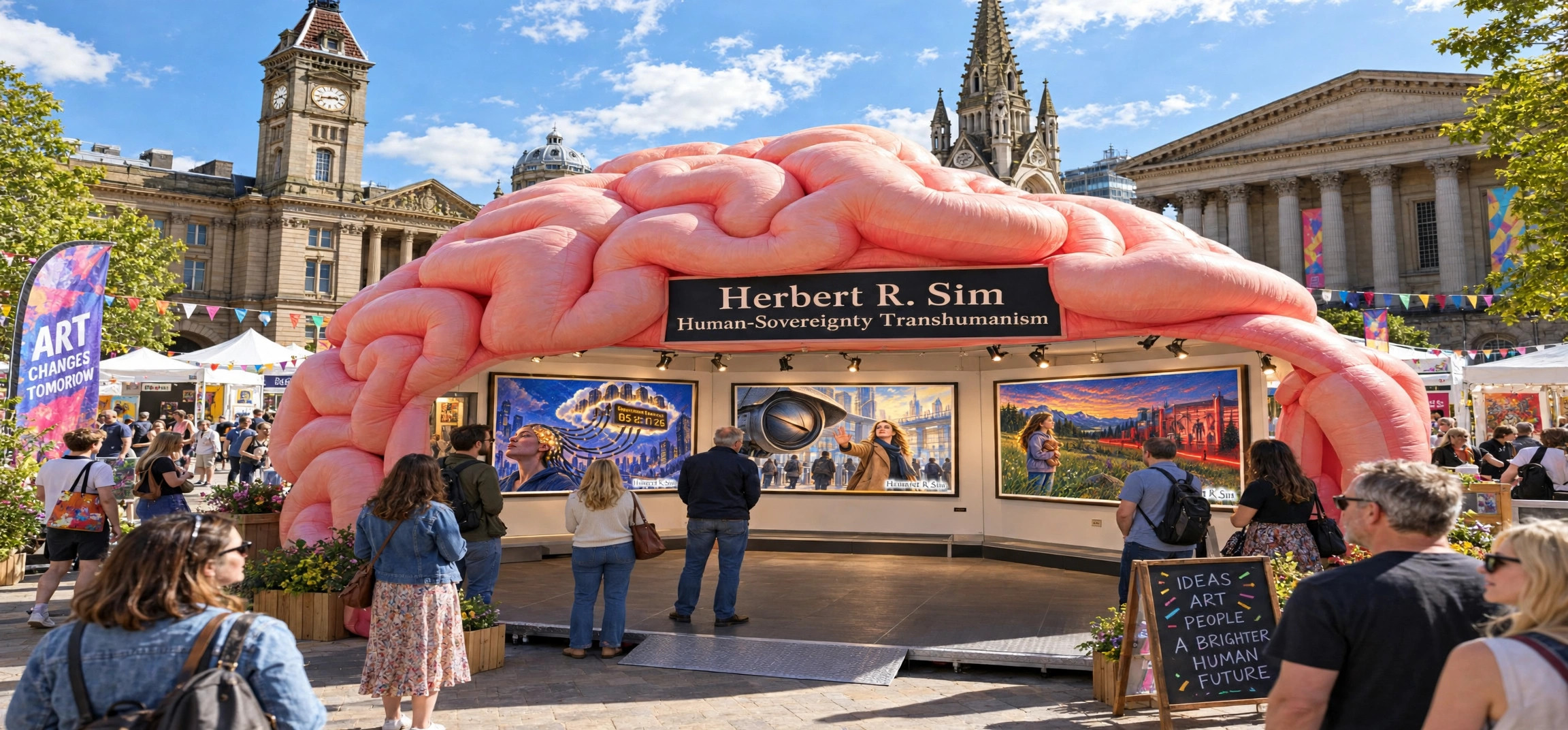Herbert Sim Human-Sovereignty Transhumanism artwork