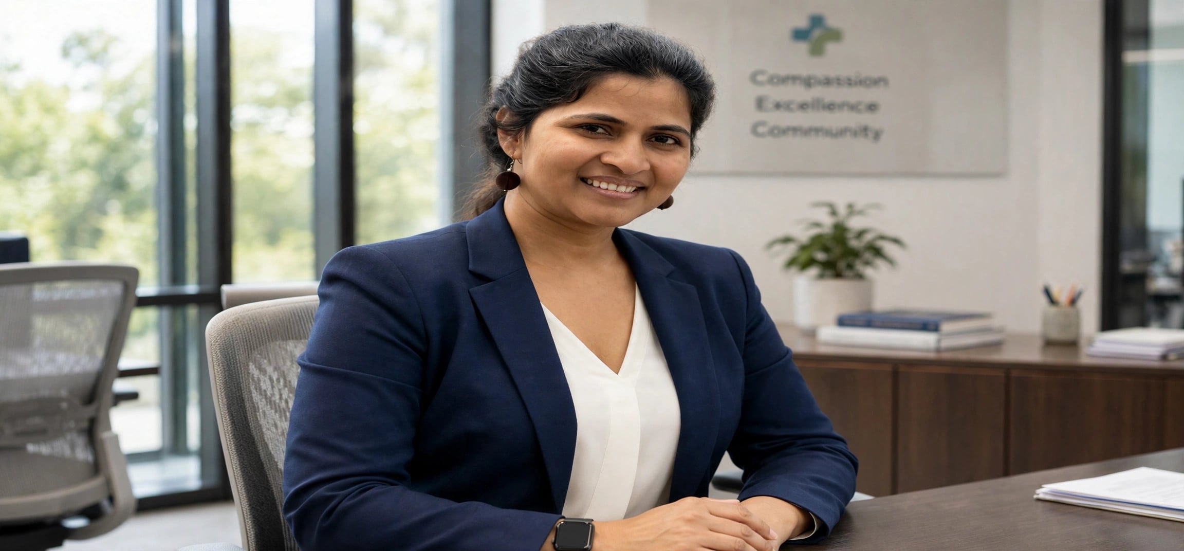 Kiran Chitambare portrait in office setting