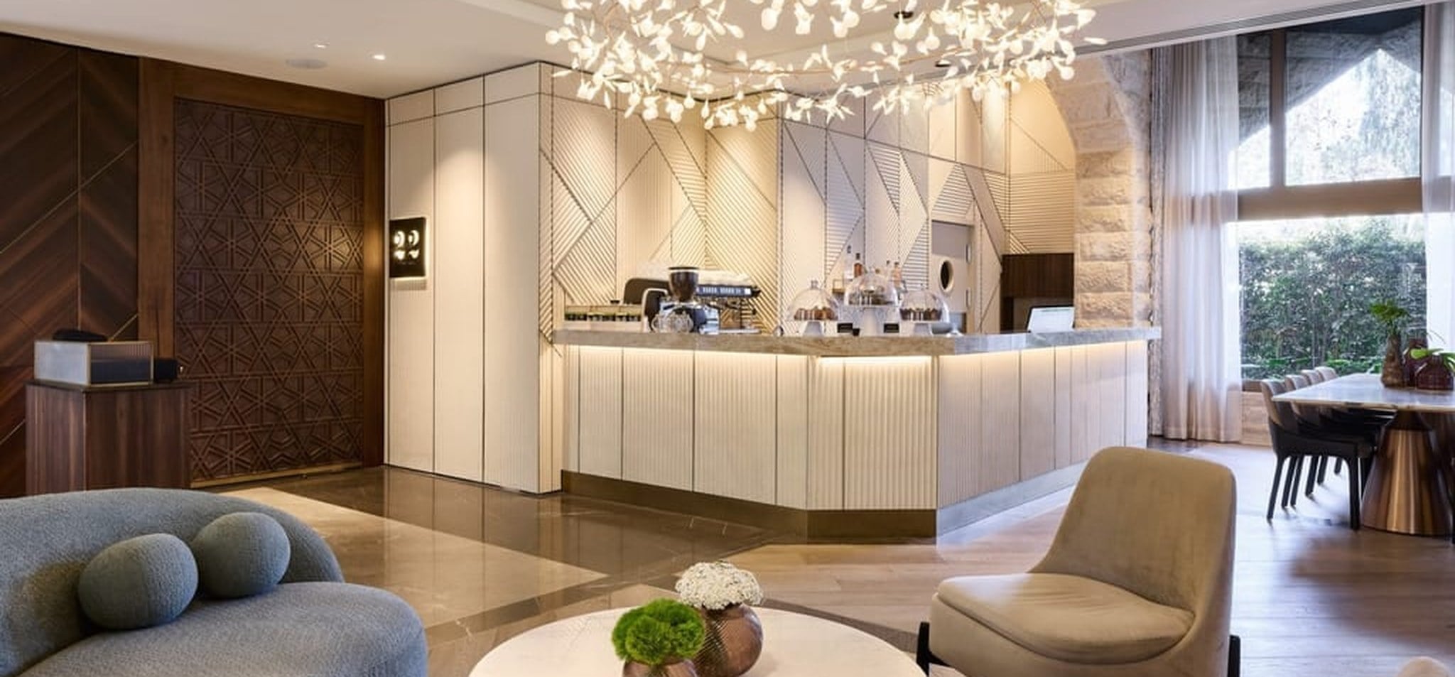 The Inbal Hotel Premium Lounge interior in Jerusalem