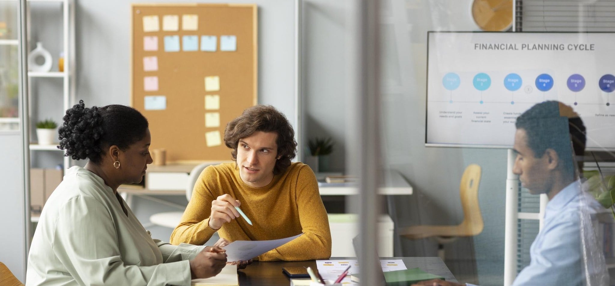 Agency team preparing a pitch briefing with account intelligence