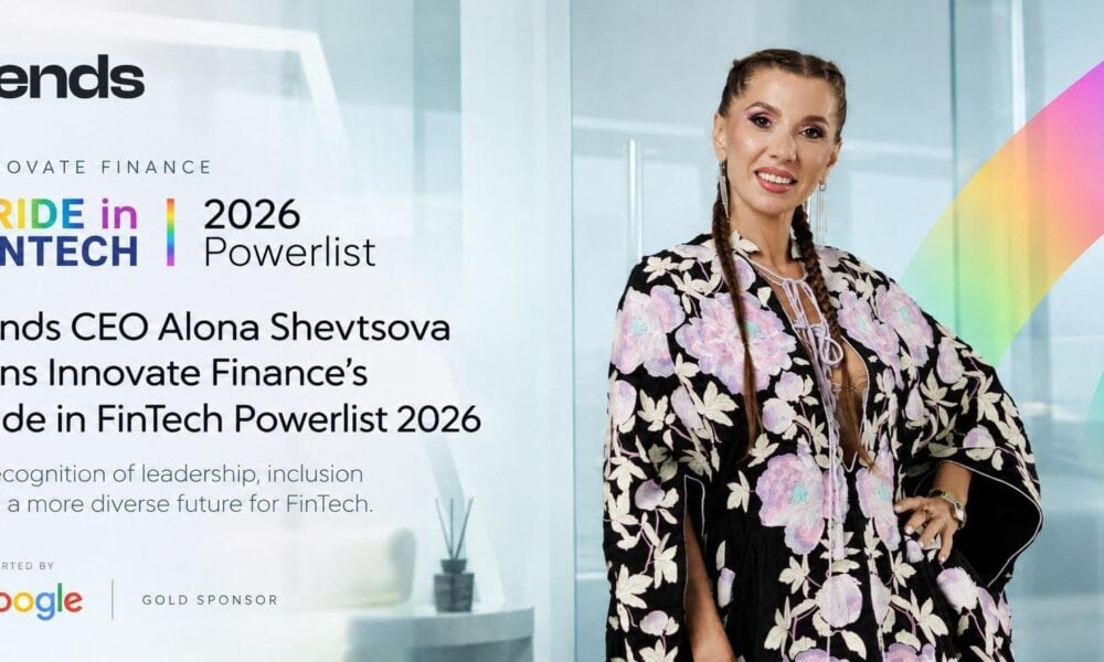 Sends CEO Alona Shevtsova Joins Innovate Finance’s Pride in FinTech Powerlist 2026