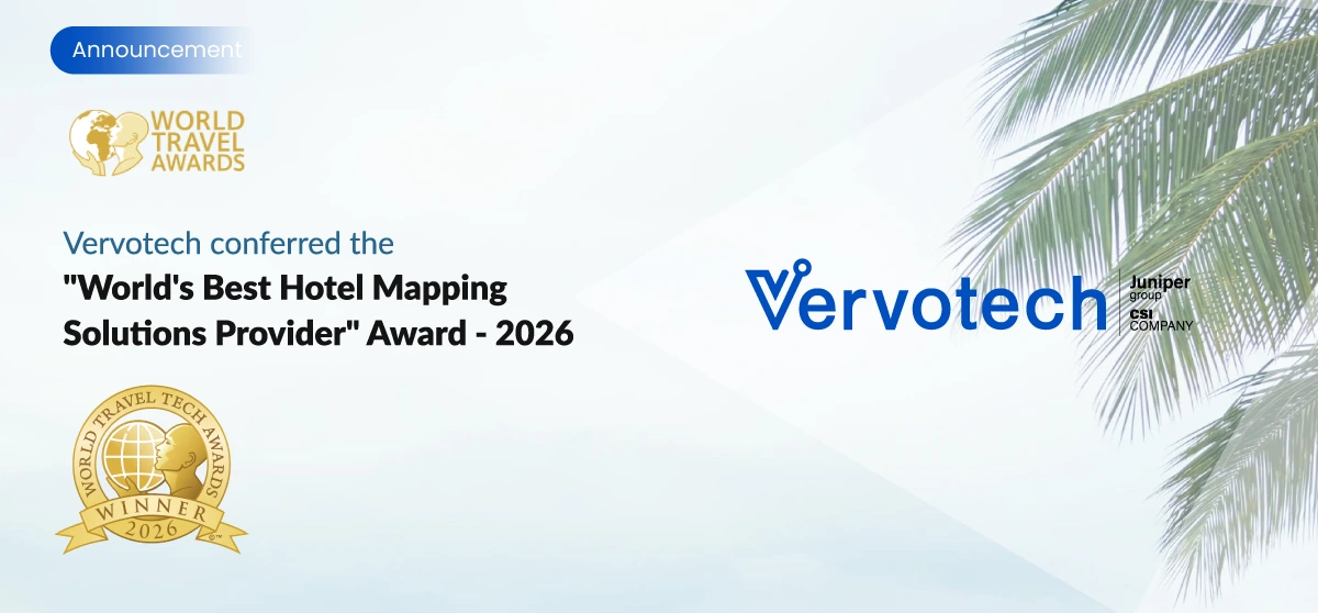 Vervotech named World’s Best Hotel Mapping Solutions Provider at the World Travel Tech Awards 2026