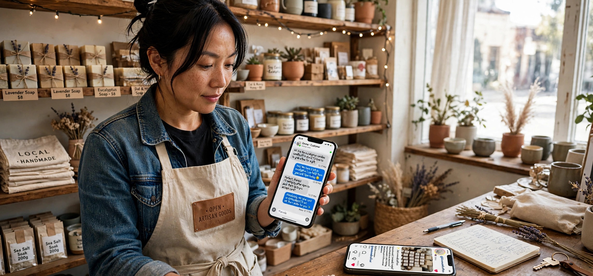 Instagram TikTok followers WhatsApp sales conversations small business